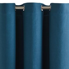 Light Blue Linen Curtain