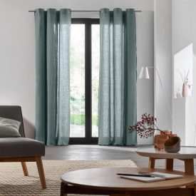 Light Green Linen Curtain